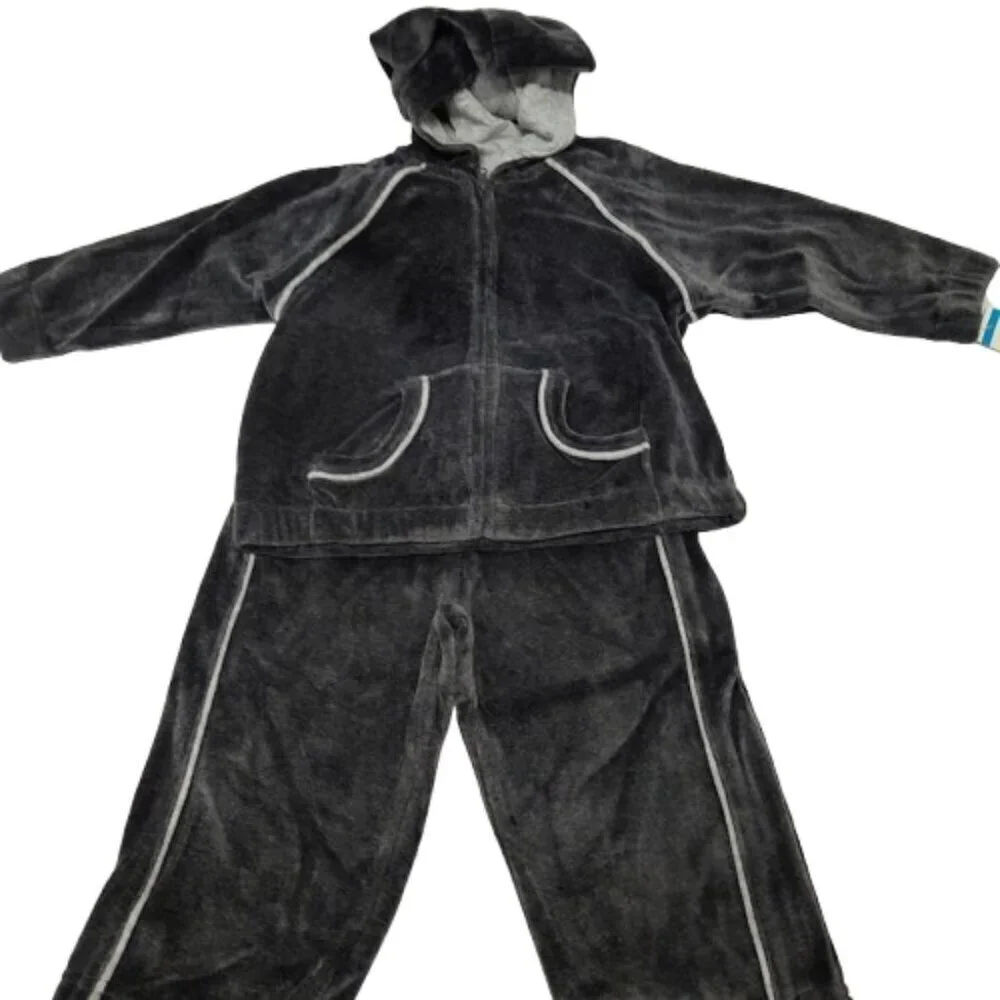 Green Dog Charcoal Grey Y2K Cotton/Polyester Track Suit Kids 24 Months NWT